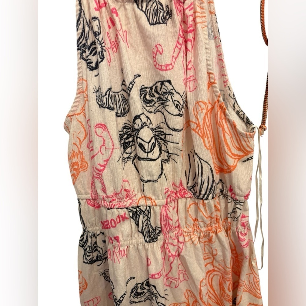 Zara  Disney Multicolor Floral Midi Dress - Picture 3 of 4